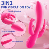 Triple Stimulation Rabbit Vibrator - Seductiva
